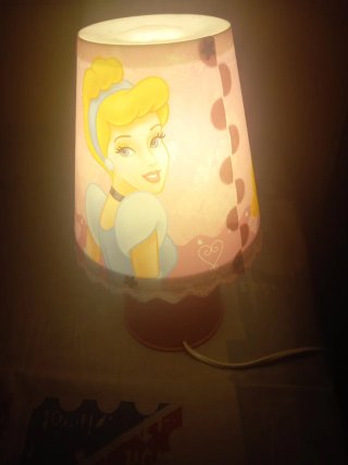 2 Lámparas Princesas Disney + Seta