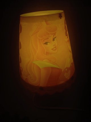 2 Lámparas Princesas Disney + Seta