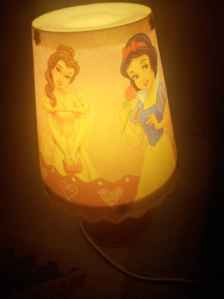 2 Lámparas Princesas Disney + Seta