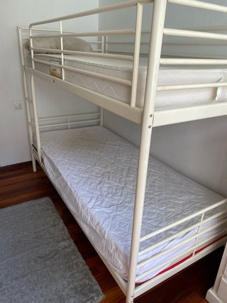 Litera Ikea Tromso Blanca con Colchones