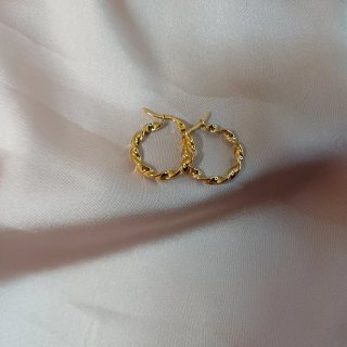 Pendientes de Aro Pequeños Chapados en Oro 18k
