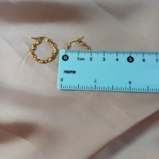 Pendientes de Aro Pequeños Chapados en Oro 18k