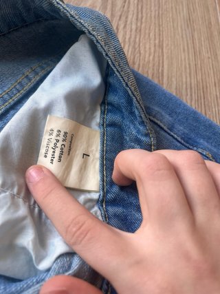 Jeans Wide Leg Blu Chiaro