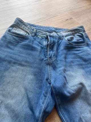 Jeans Wide Leg Blu Chiaro