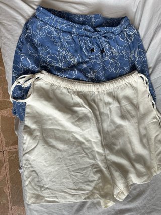 2 Pantalones cortos Kiabi blancos Talla M