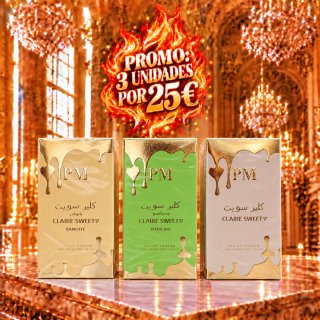 3 Perfumes Árabes Claire Sweety 100ml