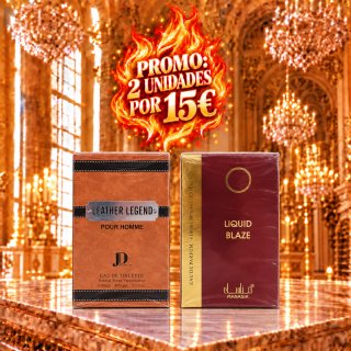 2 Perfumes Árabes 100ml (Leather Legend/Blaze)