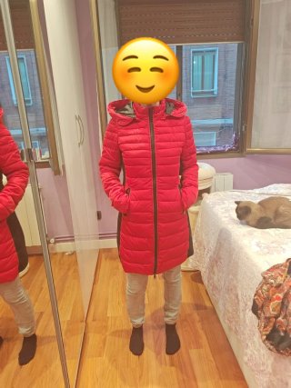 Chaqueta de invierno roja