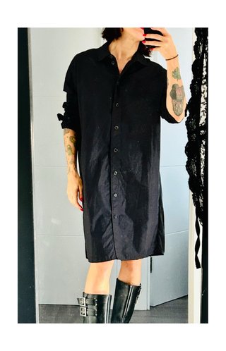 Vestido Camisero Minimalista COS Negro