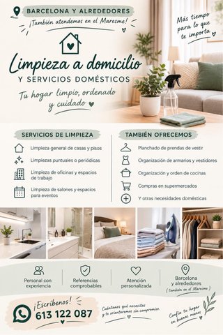 Limpieza y organización personalizada a domicilio