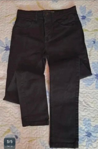 Pantalones Vaqueros chico Negros Talla S