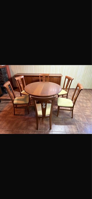 Conjunto de Comedor de Madera