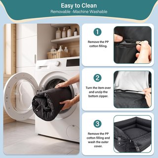 LIROPAU Asiento Perros Pequeños Coche hasta 13.6kg