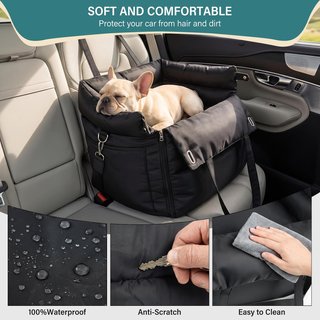 LIROPAU Asiento Perros Pequeños Coche hasta 13.6kg