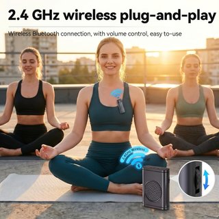 LIROPAU Amplificador Voz Bluetooth Micro Solapa
