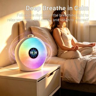 CLOKA Despertador Amanecer Luz Pulso RGB 5 Alarmas