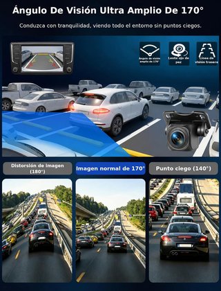 VTOPEK Cámara Trasera AHD 1080P OEM 170° 12-24V