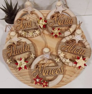 Bola Navidad Personalizada 'Carmen'echo a mano.