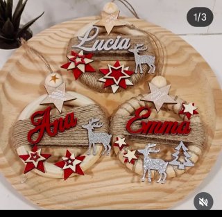 Bola Navidad Personalizada 'Carmen'echo a mano.