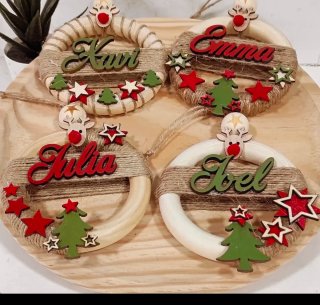 Bola Navidad Personalizada 'Carmen'echo a mano.