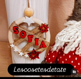 Bola Navidad Personalizada 'Carmen'echo a mano.
