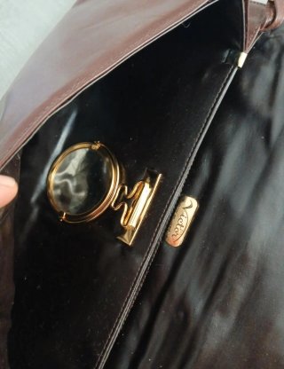 Pochette vintage vera pelle pitone