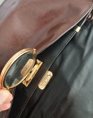 Pochette vintage vera pelle pitone