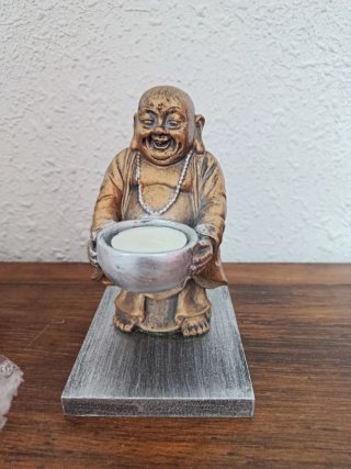 Buda porta velas decorativo
