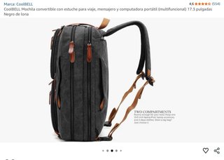 Mochila CoolBELL convertible para viaje