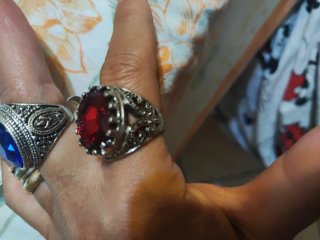 Anelli grai  blu e rosse