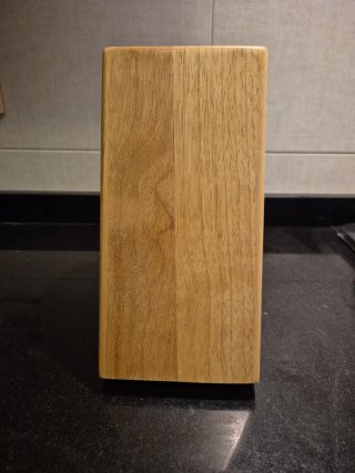 Taco madera para 7 cuchillos, chaira y tijeras