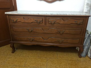 Mueble Buffet con Encimera de Mármol