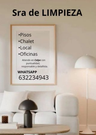 LIMPIEZA DE PISOS TURISTICOS EN BENISSA/CALPE