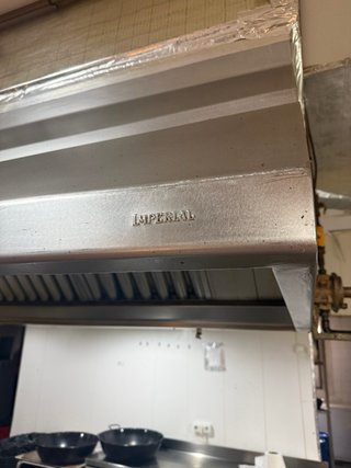 Doble Campana extractora industrial de acero