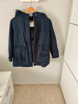 Parka Azul Zara Talla 11-12
