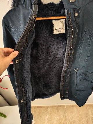 Parka Azul Zara Talla 11-12