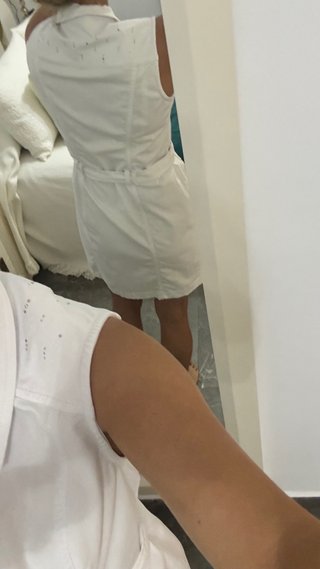 Vestido blanco lentejuelas