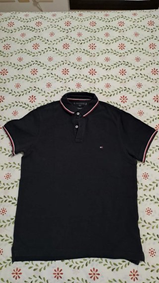 Polo Tommy Hilfiger Negro Talla L