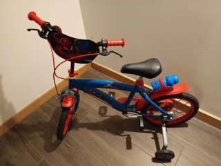Bicicleta Infantil Spiderman 16 pulgadas ruedines