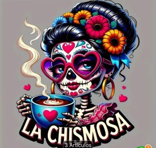Camiseta La Chismosa, nuevo diseño, talla M