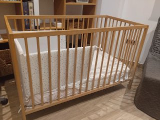 Cuna de Madera para Bebé