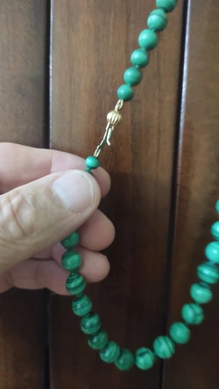 Collana vintage con chiusura in oro