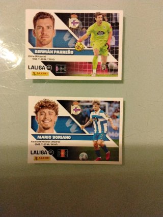 Cromos LaLiga Germán Parreño y Mario Soriano