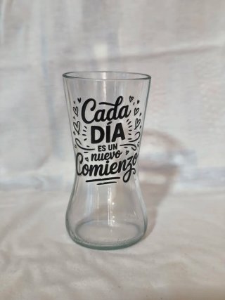Vaso Artesanal de Vidrio Reciclado