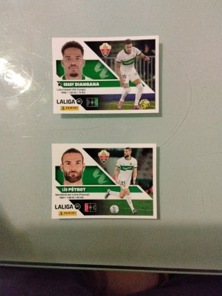 Cromos Elche LALIGA Diangana y Petrot