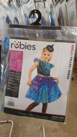 Disfraz Bruja Cósmica Rubies Niña