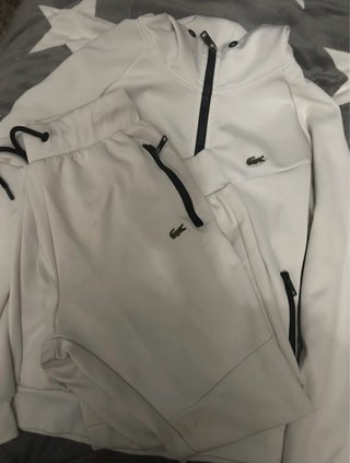Conjunto Lacoste Blanco