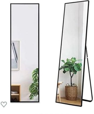 Espejo de Pie o Pared Negro 50x160cm
