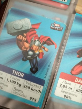 Cromo Thor Marvel Heroes Chupa Chups