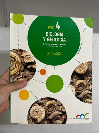 Libro Biología y Geología 4 ESO Anaya (Unidades5a8